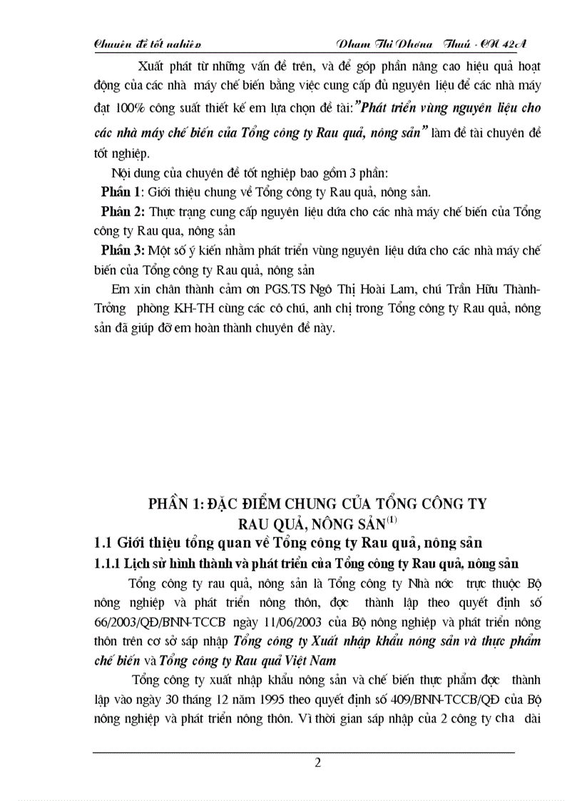 image for page Phát triển vùng nguyên liệu cho các nhà máy chế biến của Tổng công ty Rau quả nông sản