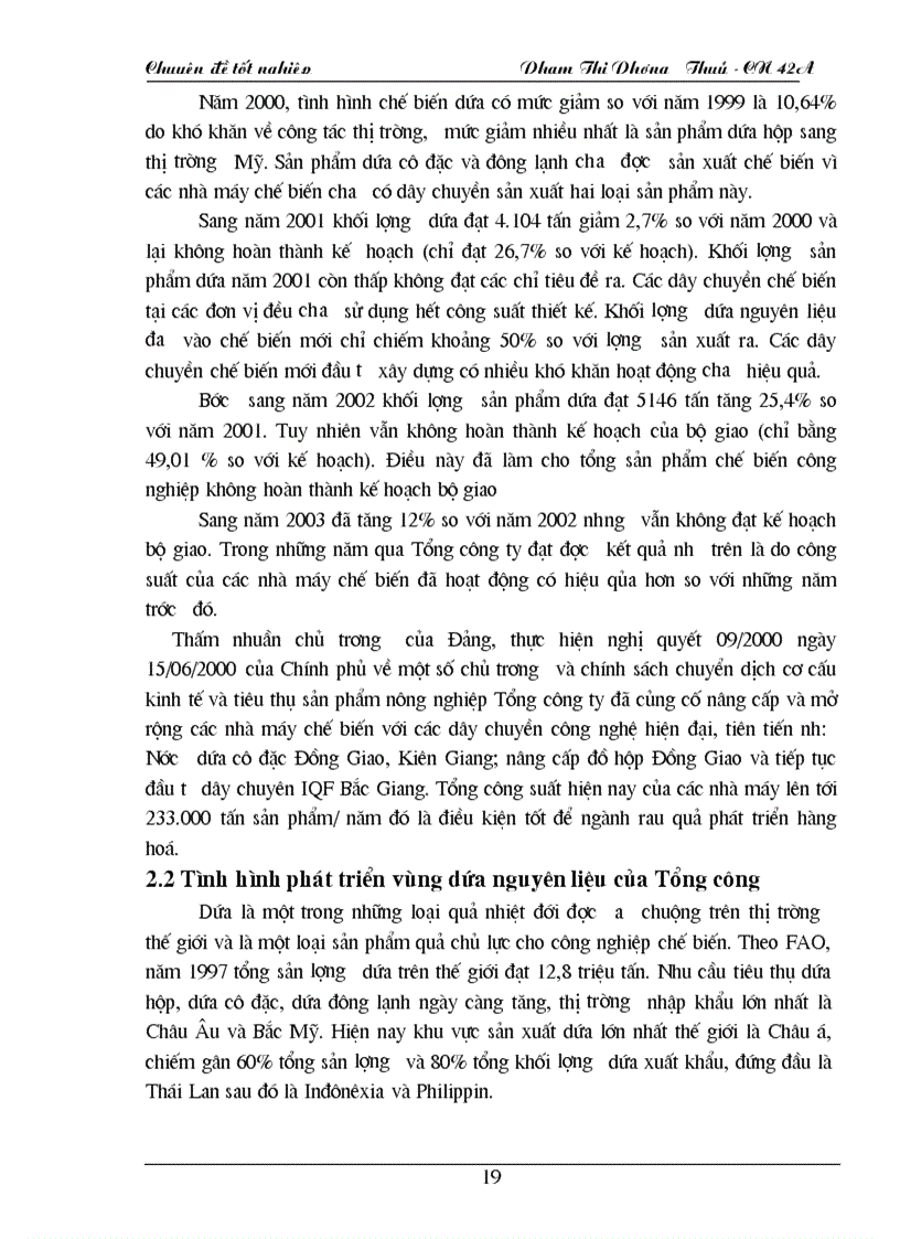 image for page Phát triển vùng nguyên liệu cho các nhà máy chế biến của Tổng công ty Rau quả nông sản