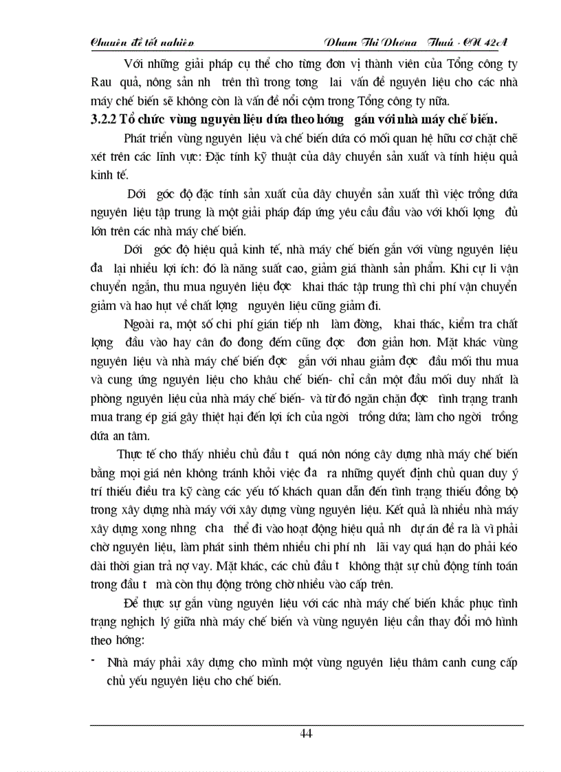 image for page Phát triển vùng nguyên liệu cho các nhà máy chế biến của Tổng công ty Rau quả nông sản