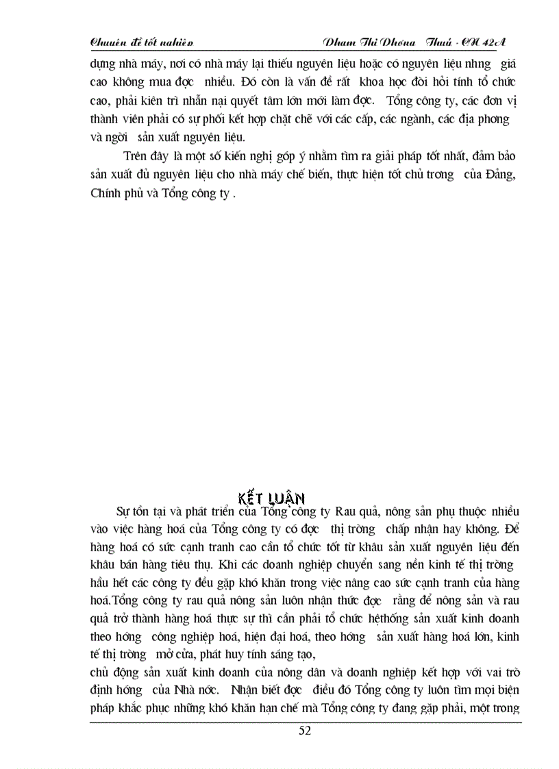 image for page Phát triển vùng nguyên liệu cho các nhà máy chế biến của Tổng công ty Rau quả nông sản