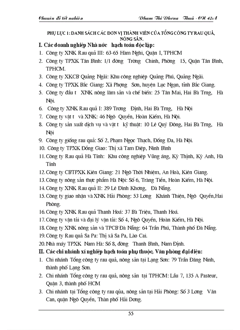 image for page Phát triển vùng nguyên liệu cho các nhà máy chế biến của Tổng công ty Rau quả nông sản