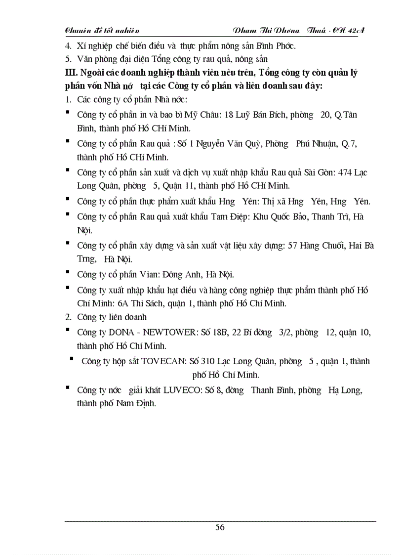 image for page Phát triển vùng nguyên liệu cho các nhà máy chế biến của Tổng công ty Rau quả nông sản