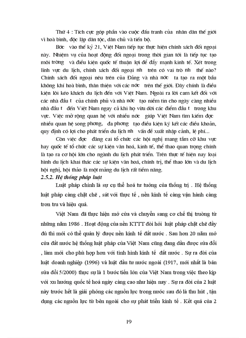 image for page Ảnh hưởng của tình hình kinh tế chính trị đến sự phát triển du lịch ở Việt Nam