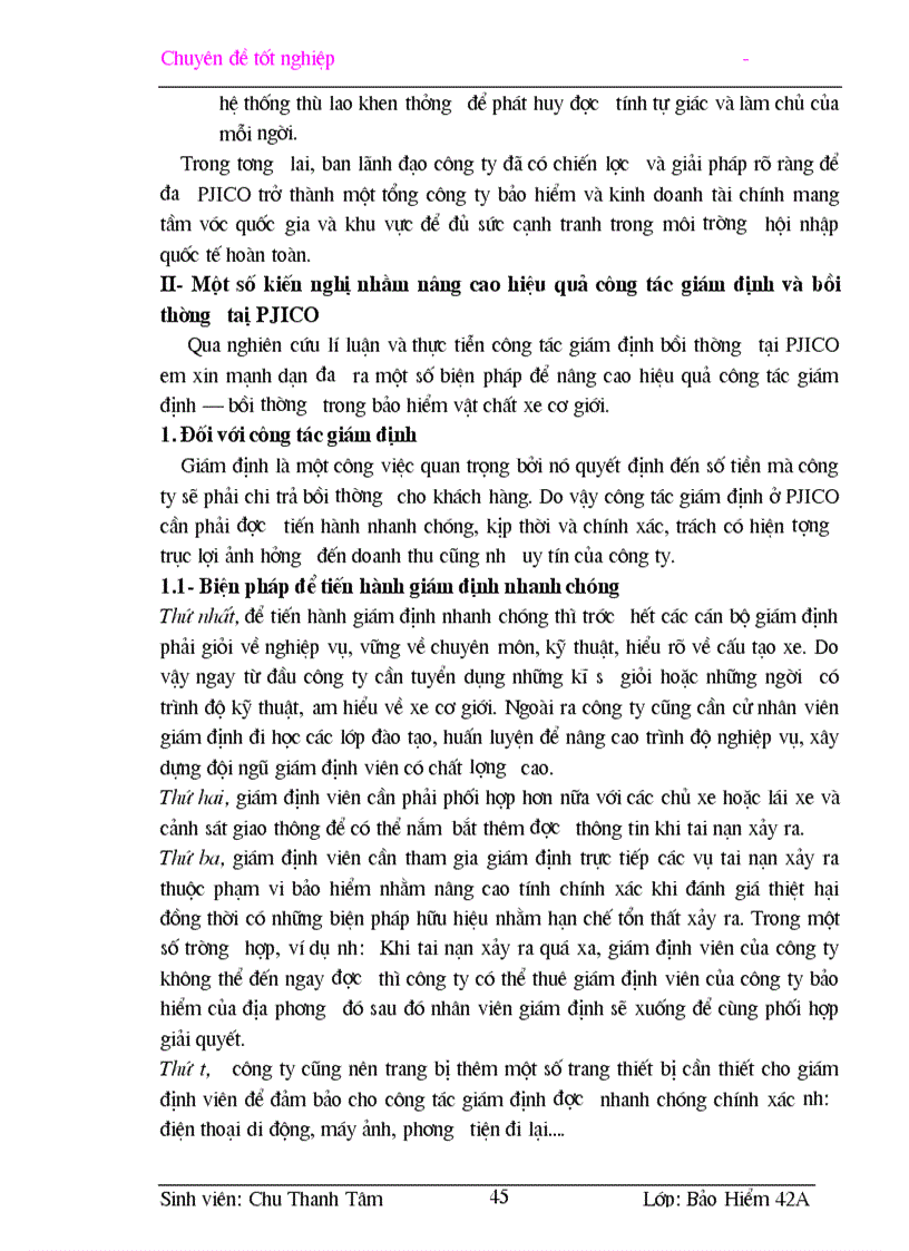 image for page Một số giải pháp nâng cao hiệu quả công tác giám định bồi thường tổn thất trong bảo hiểm vật chất xe cơ giới tại công ty cổ phần bảo hiểm Petrolimex PJICO