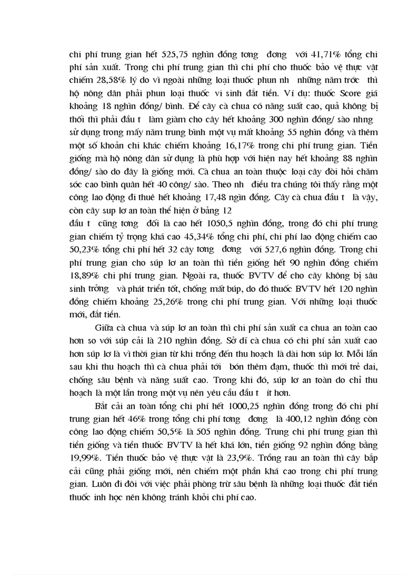 image for page Đánh giá hiệu quả kinh tế sản xuất rau an toàn tại xã Yên Mỹ Thanh Trì Hà Nội