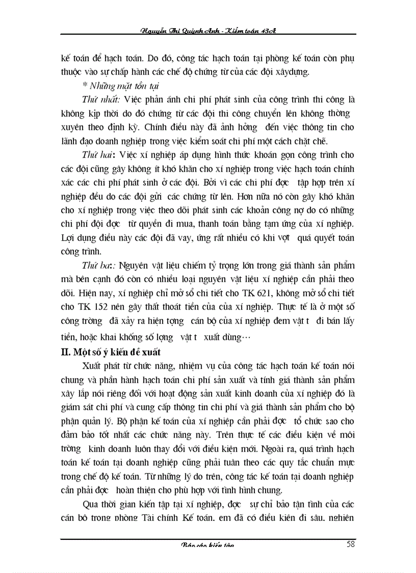 image for page Tổ chức kế toán ở xí nghiệp xây dựng công trình ngầm