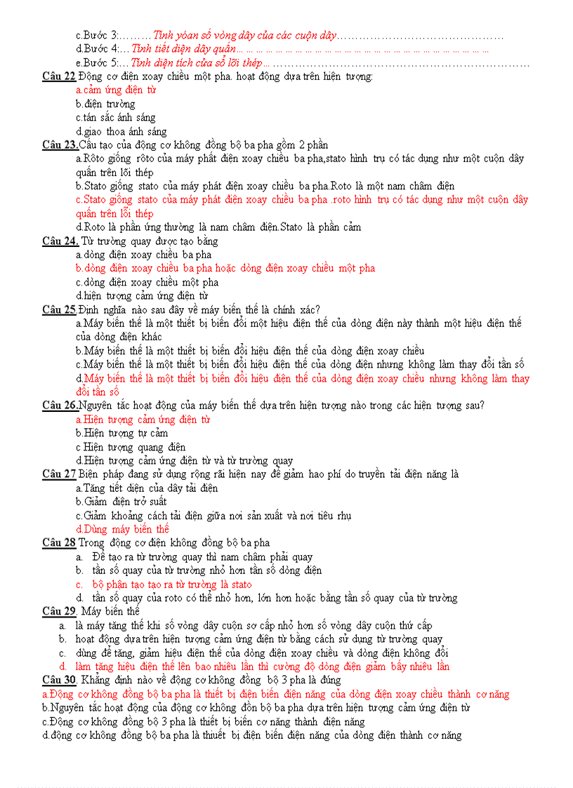 image for page 30 câu hỏi trắc nghiệm môn điện dân dụng