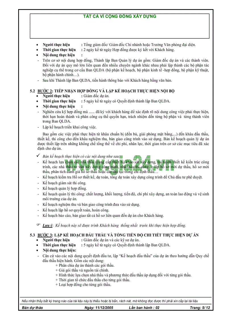 image for page Quy trình quản lý dự án đầu tư xây dựng công trình