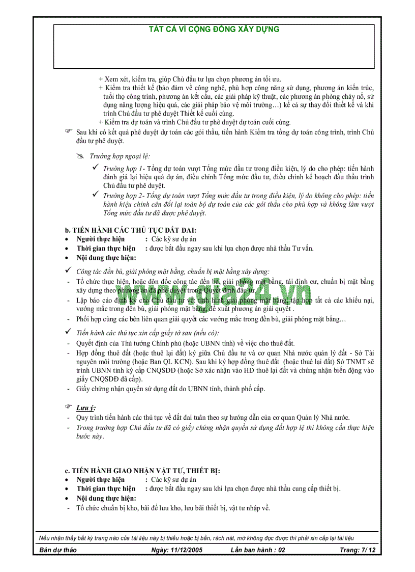 image for page Quy trình quản lý dự án đầu tư xây dựng công trình