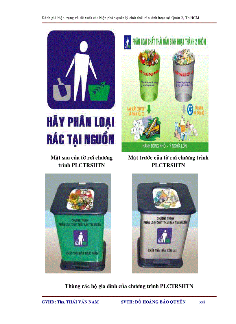 image for page Đánh giá hiện trạng và đề xuất các biện pháp quản lý chất thải rắn sinh hoạt tại Quận 2 Tp HCM