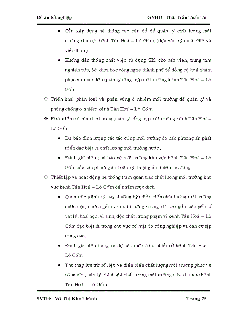 image for page Xây dựng cơ sở dữ liệu GIS cho khu vực kênh Tân Hóa Lò Gốm để phục vụ công tác quản lý môi trường