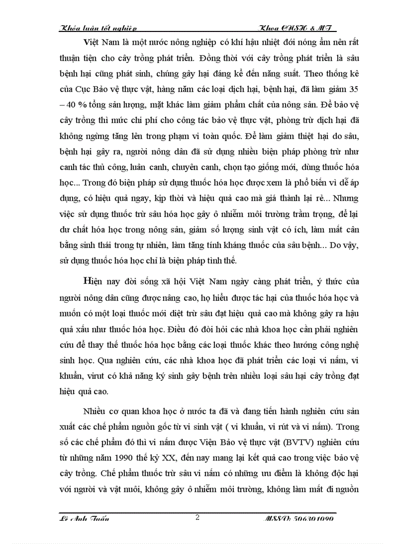 image for page Nghiên cứu công nghệ sản xuất chế phẩm nấm bạch cương Beauveria bassiana để ứng dụng phòng trừ sâu hại cây trồng