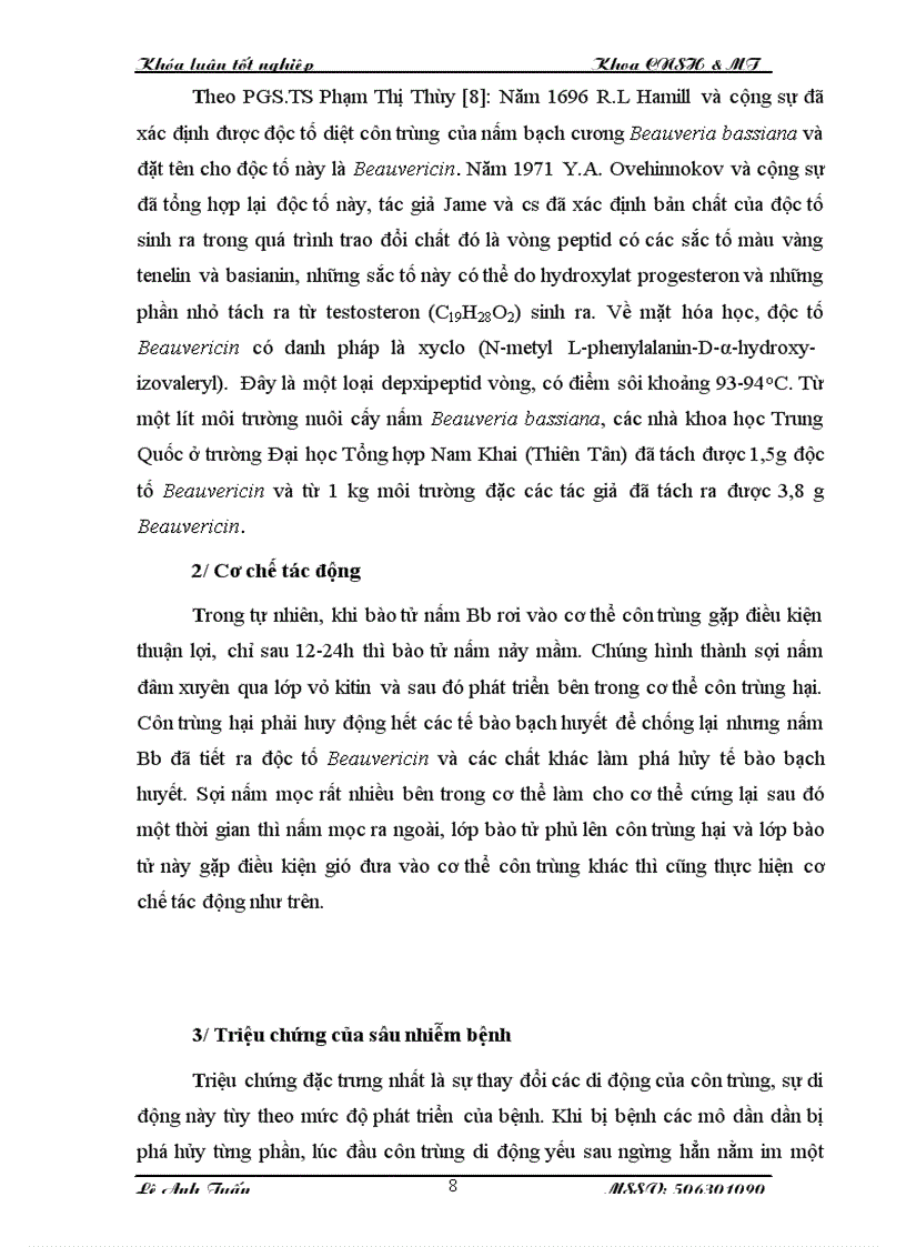 image for page Nghiên cứu công nghệ sản xuất chế phẩm nấm bạch cương Beauveria bassiana để ứng dụng phòng trừ sâu hại cây trồng