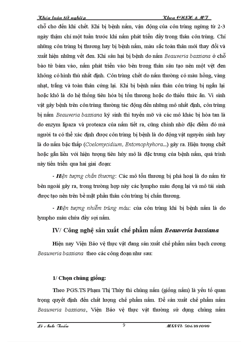 image for page Nghiên cứu công nghệ sản xuất chế phẩm nấm bạch cương Beauveria bassiana để ứng dụng phòng trừ sâu hại cây trồng