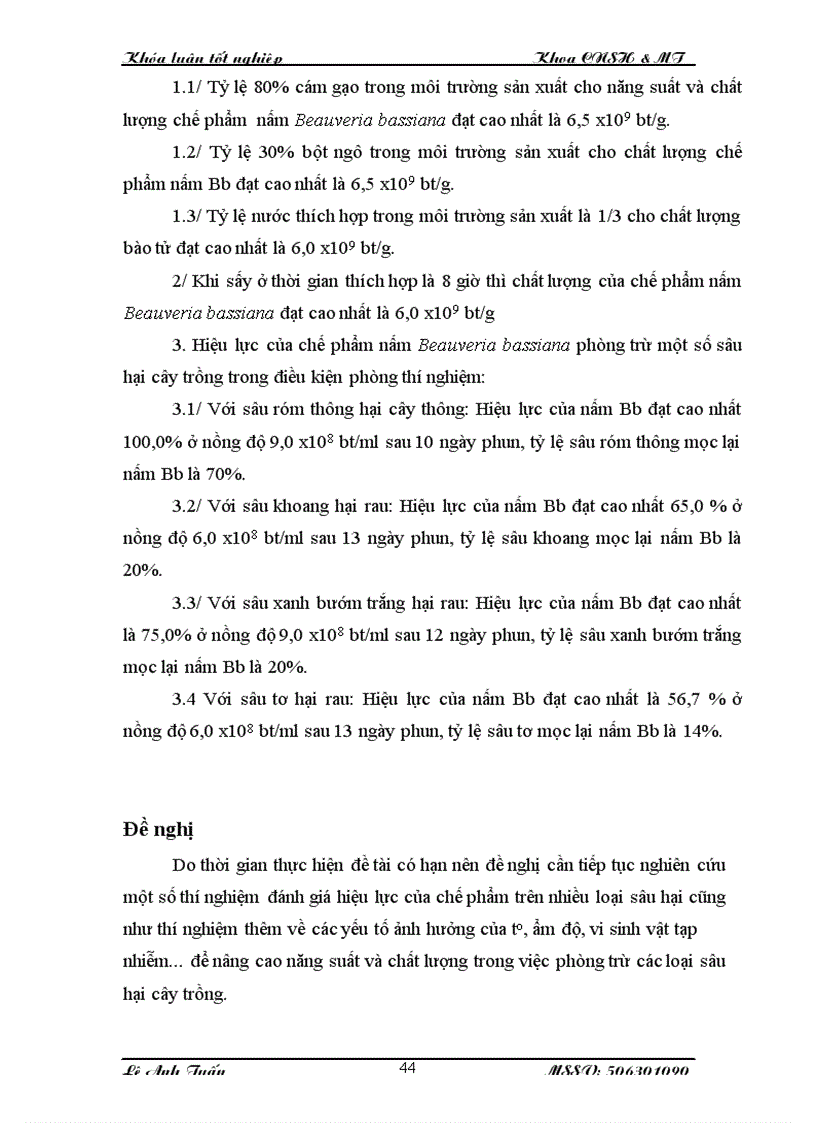 image for page Nghiên cứu công nghệ sản xuất chế phẩm nấm bạch cương Beauveria bassiana để ứng dụng phòng trừ sâu hại cây trồng