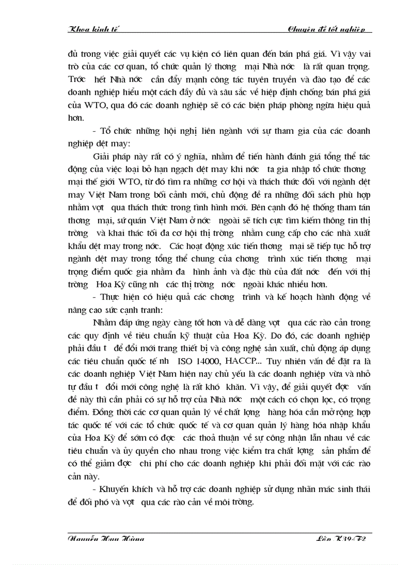 image for page Rào cản thương mại đối với hàng dệt may xuất khẩu vào thị trường Hoa Kỳ trong giai đoạn hậu Việt Nam gia nhập WTO thực trạng và giải pháp