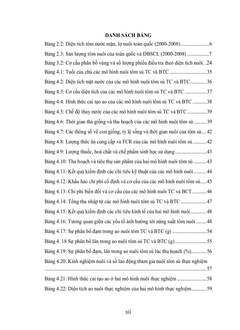 image for page Phân tích hiệu quả kinh tế và kỹ thuật của mô hình nuôi tôm sú Penaeus monodon thâm canh và bán thâm canh ven biển tỉnh sóc trăng
