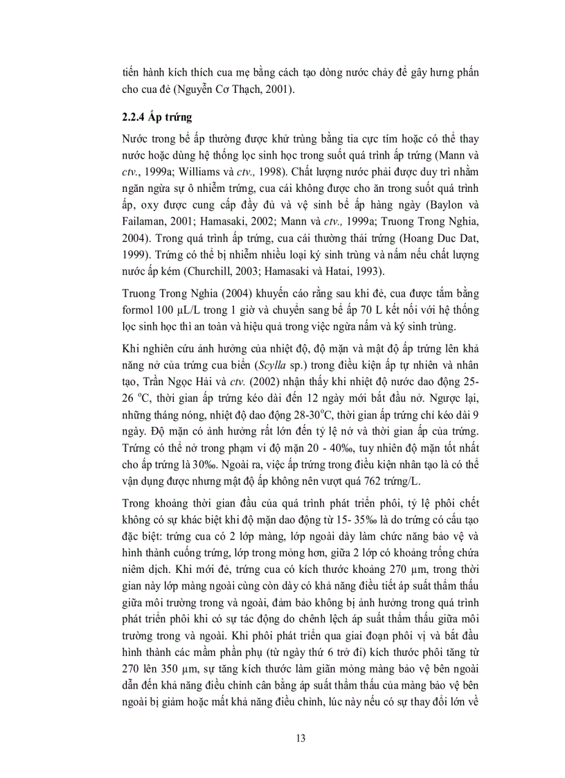 image for page Ương nuôi ấu trùng cua biển Scylla paramamosain 2 giai đoạn ZOEA 1 đến ZOEA 5 và ZOEA 5 đến CUA 1 với các mật độ và quy mô khác nhau