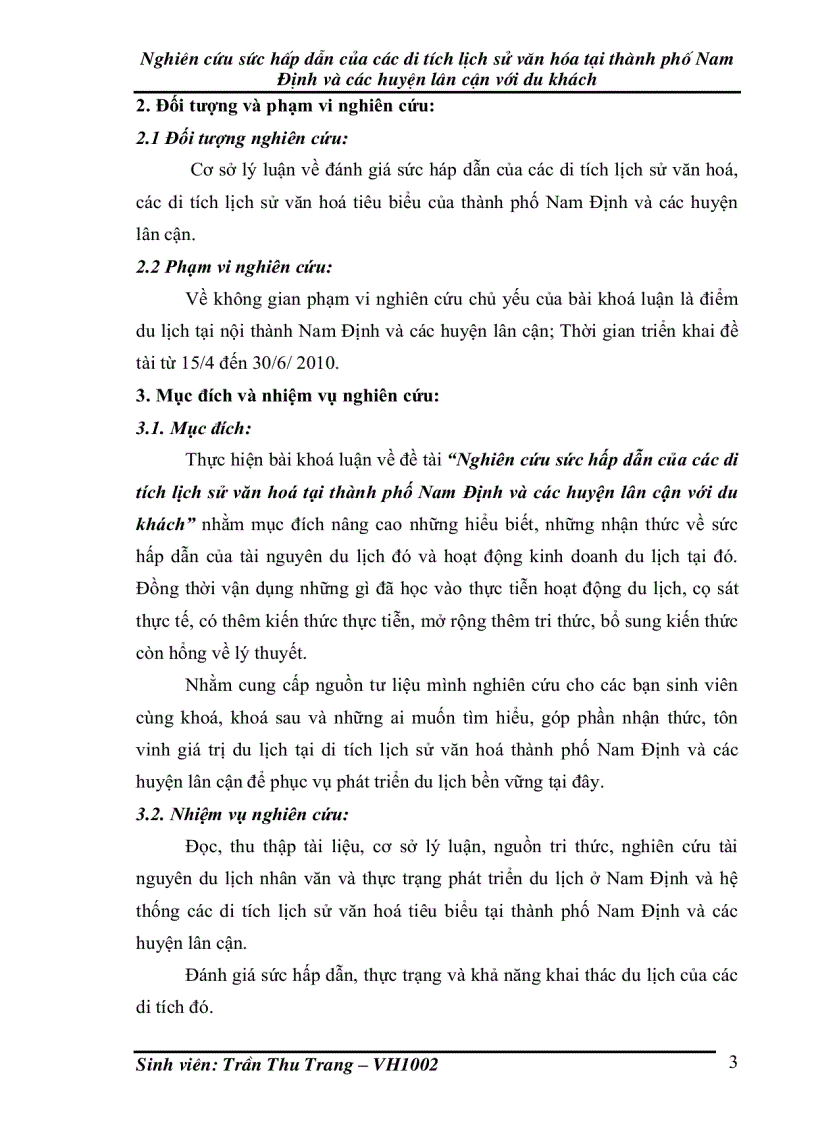 image for page Nghiên cứu sức hấp dẫn của các di tích lịch sử văn hóa tại thành phố Nam Định và các huyện lân cận với du khách
