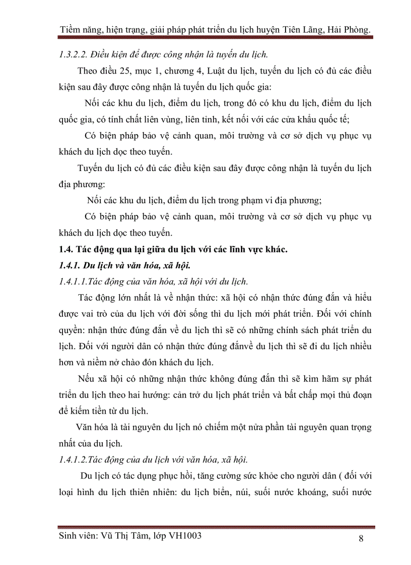 image for page Tiềm năng hiện trạng giải pháp phát triển du lịch huyện Tiên Lãng Hải Phòng