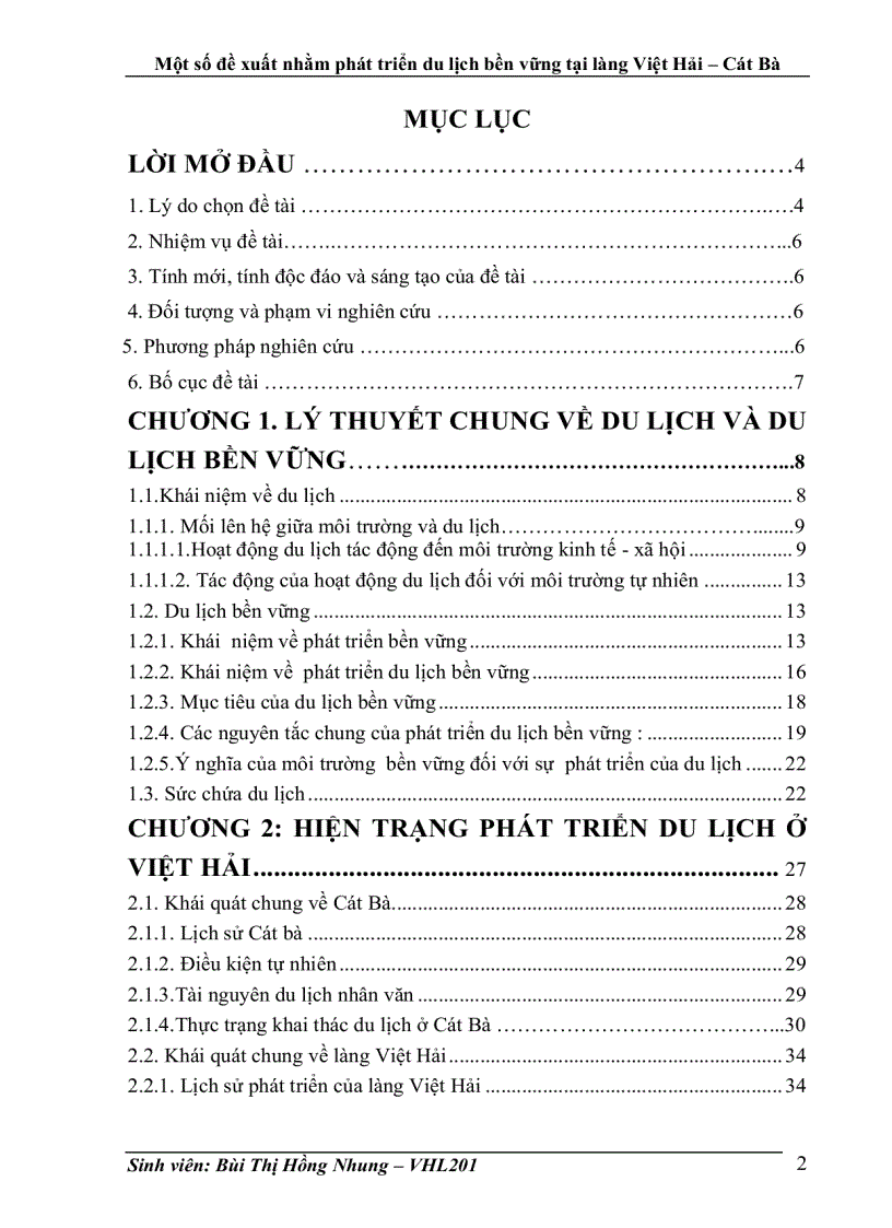 image for page Một số đề xuất nhằm phát triển du lịch bền vững tại làng Việt Hải Cát Bà