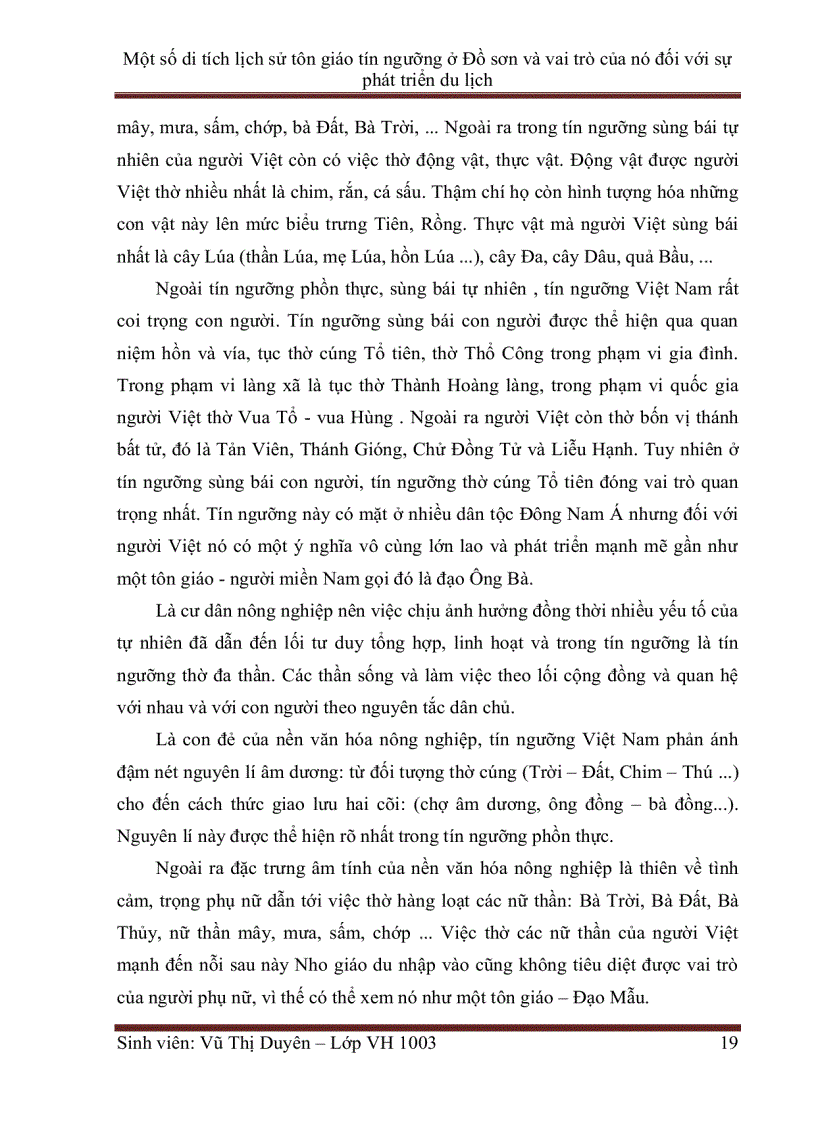 image for page Một số di tích lịch sử tôn giáo tín ngưỡng ở Đồ sơn và vai trò của nó đối với sự phát triển du lịch