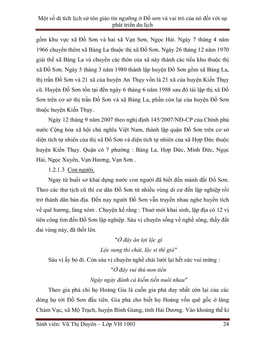 image for page Một số di tích lịch sử tôn giáo tín ngưỡng ở Đồ sơn và vai trò của nó đối với sự phát triển du lịch