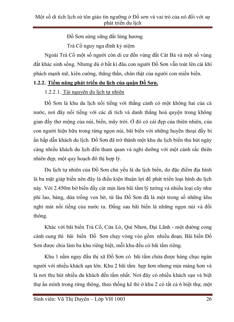 image for page Một số di tích lịch sử tôn giáo tín ngưỡng ở Đồ sơn và vai trò của nó đối với sự phát triển du lịch