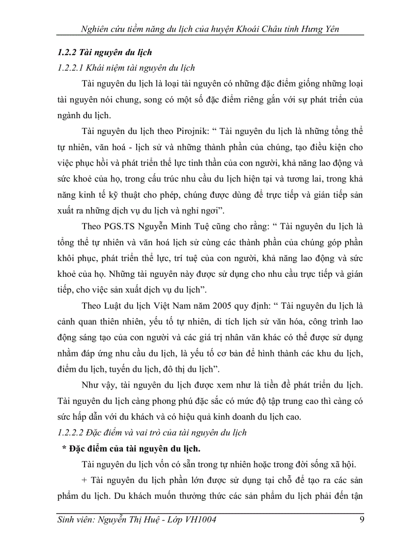 image for page Nghiên cứu tiềm năng du lịch của huyện Khoái Châu tỉnh Hưng Yên