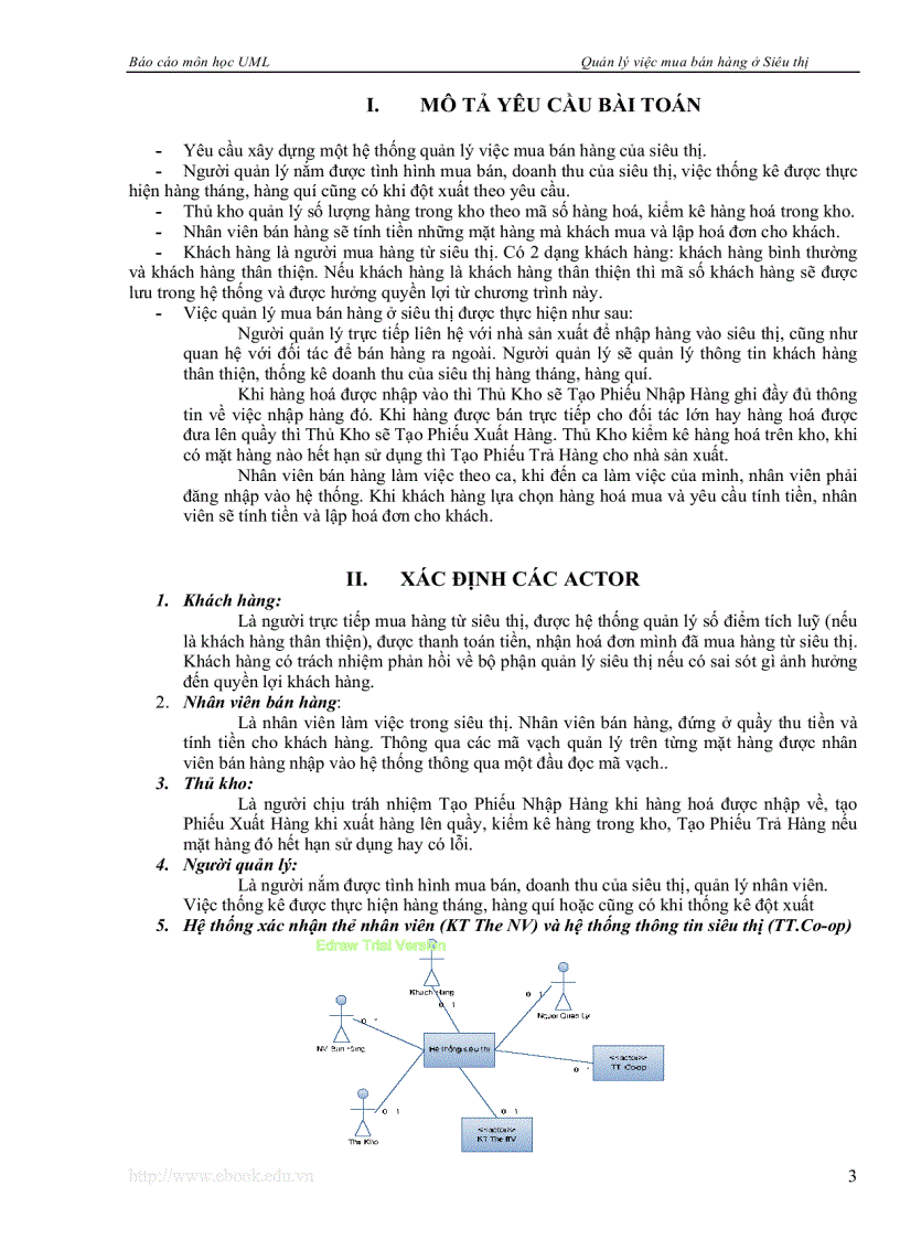 image for page Phân tích thiết kế hướng đối tượng UML Quản lý việc mua bán hàng tại siêu thị