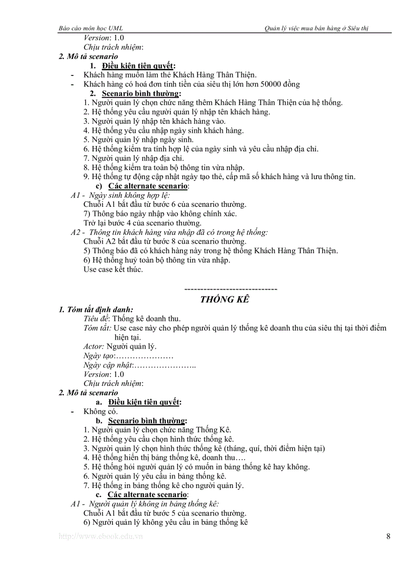 image for page Phân tích thiết kế hướng đối tượng UML Quản lý việc mua bán hàng tại siêu thị