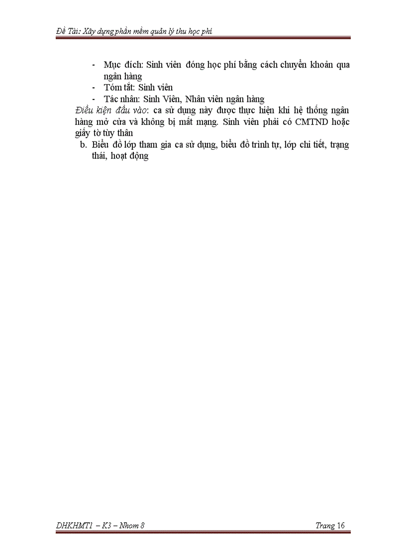 image for page Phân tích thiết kế hướng đối tượng UML Quản lý thu học phí