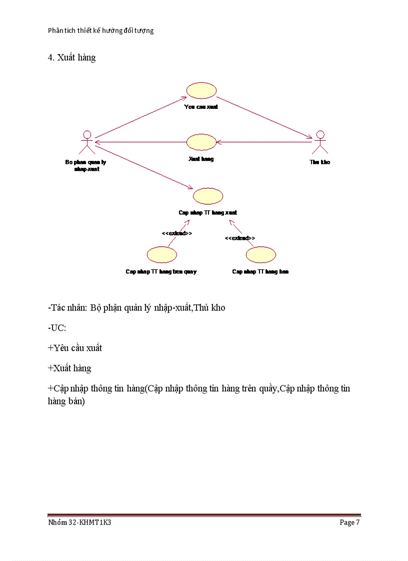 image for page Phân tích thiết kế hướng đối tượng UML QUẢN LÝ HOẠT ĐỘNG CỦA CÔNG TY BÁN HÀNG VẬT TƯ ĐIỆN