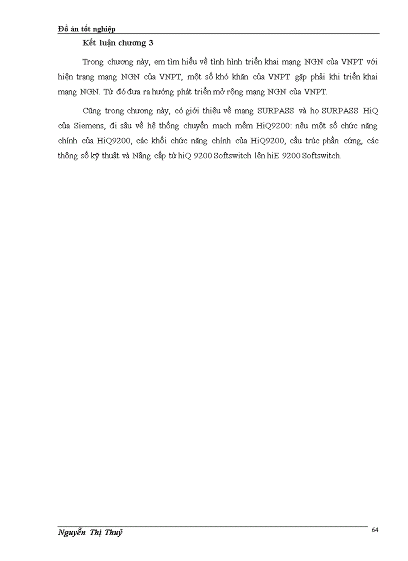 image for page Hệ thống chuyển mạch mềm HiE9200 và triển khai ứng dụng trong mạng NGN của VNPT