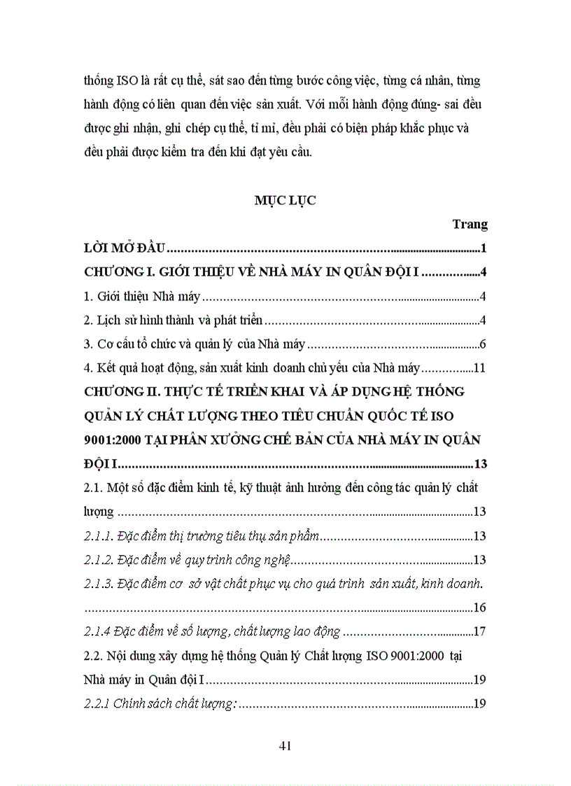 image for page Đánh giá việc áp dụng Hệ thống quản lý chất lượng ISO 9001 2000 tại Phân xưởng Chế bản thuộc Nhà máy in Quân đội I