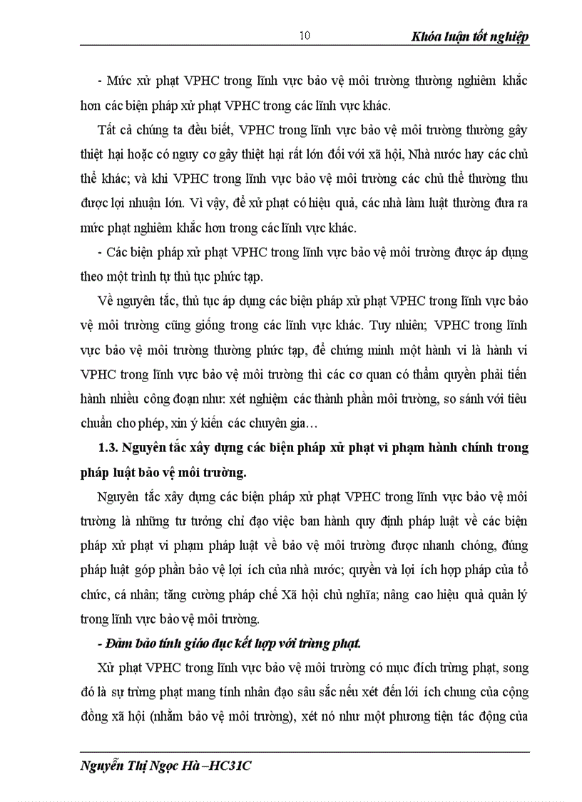 image for page Các biện pháp xử phạt vi phạm hành chính trong lĩnh vực bảo vệ môi trường và thực tiễn thi hành