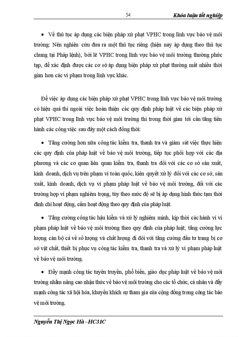 image for page Các biện pháp xử phạt vi phạm hành chính trong lĩnh vực bảo vệ môi trường và thực tiễn thi hành