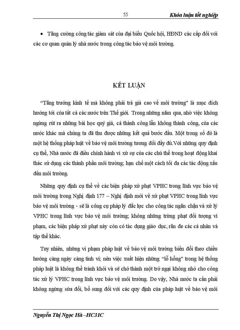 image for page Các biện pháp xử phạt vi phạm hành chính trong lĩnh vực bảo vệ môi trường và thực tiễn thi hành