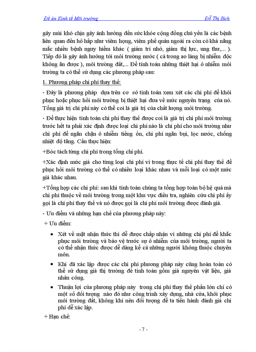 image for page Xác định thiệt hại ô nhiễm môi trường ở làng nghề Hạ Thái Thường Tín Hà Nội