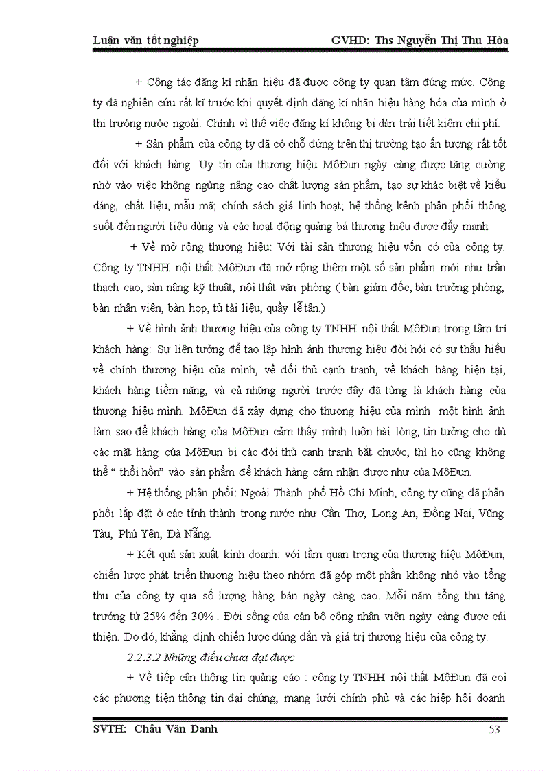 image for page Thực trạng và Hoàn thiện chiến lược phát triển thương hiệu tại công ty TNHH nội thất MôĐun