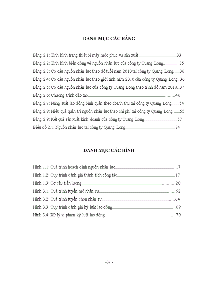 image for page Phân tích thực trạng và đề xuất một số giải pháp nâng cao hiệu quả Quản trị nguồn nhân lực tại công ty TNHH SX TM Quang Long