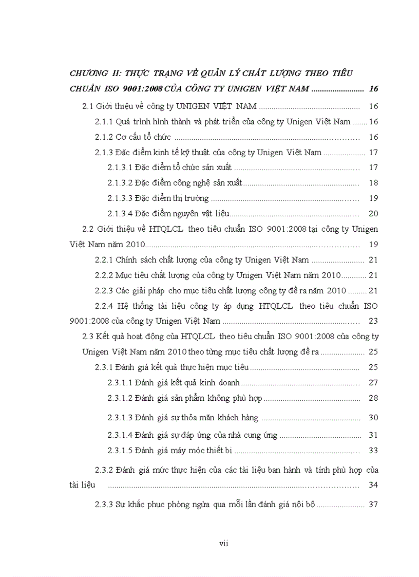 image for page Thực trạng và một số giải pháp nhằm duy trì hệ thống quản lý chất lượng theo tiêu chuẩn ISO 9001 2008 tại công ty Unigen Việt Nam