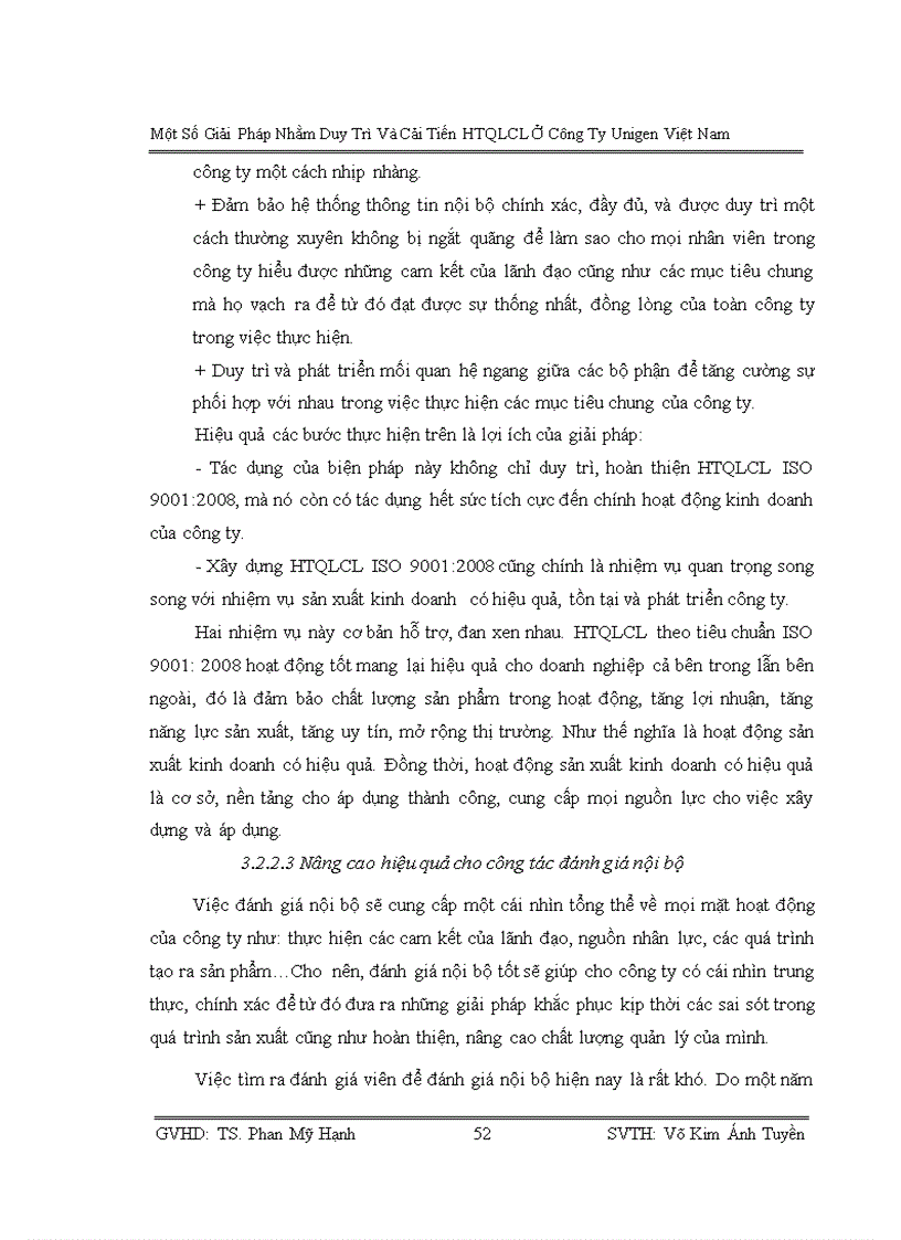 image for page Thực trạng và một số giải pháp nhằm duy trì hệ thống quản lý chất lượng theo tiêu chuẩn ISO 9001 2008 tại công ty Unigen Việt Nam