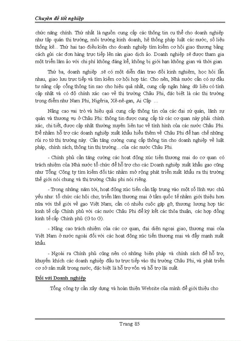 image for page Một số giải pháp nhằm đẩy mạnh xuất khẩu gạo trực tiếp sang thị trường châu phi của tổng công ty lương thực miền nam vinafood ii