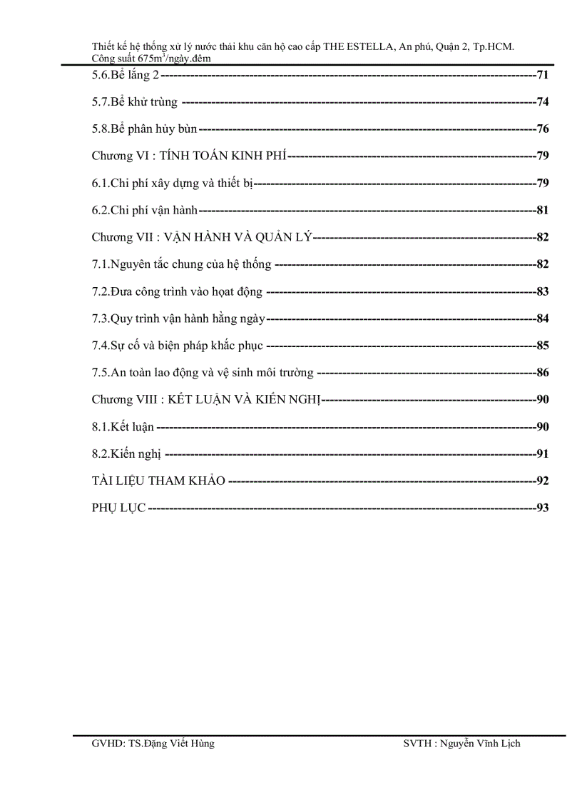 image for page Thiết kế hệ thống xử lý nước thải khu căn hộ cao cấp THE ESTELLA An phú Quận 2 Tp HCM Công suất 675m3 ngày đêm