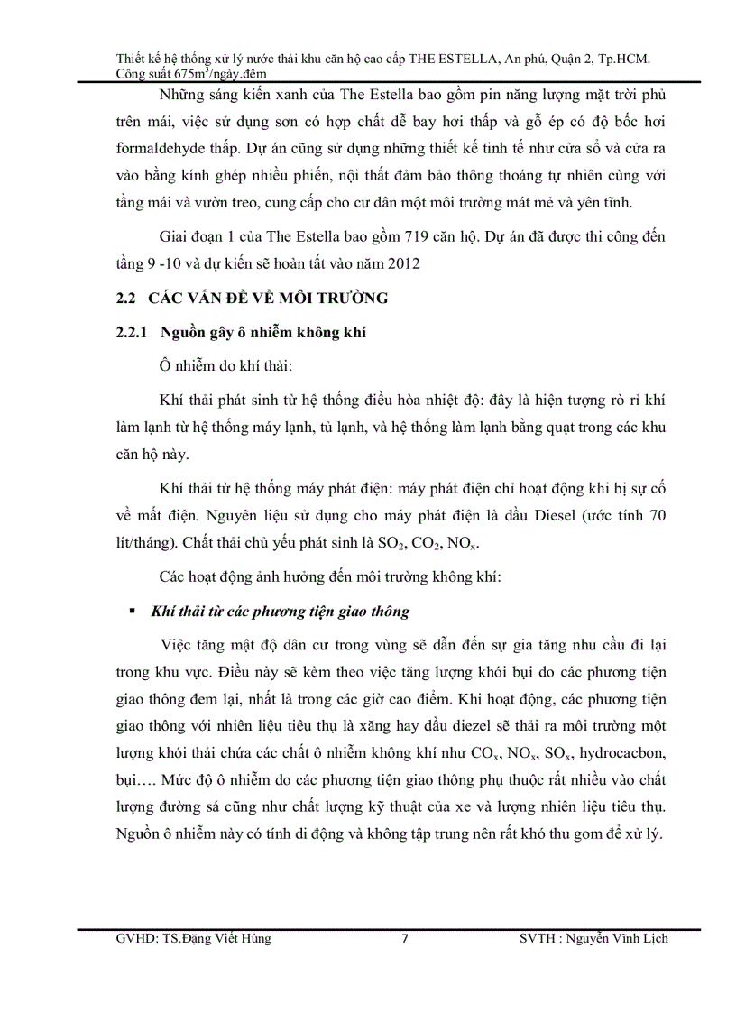 image for page Thiết kế hệ thống xử lý nước thải khu căn hộ cao cấp THE ESTELLA An phú Quận 2 Tp HCM Công suất 675m3 ngày đêm