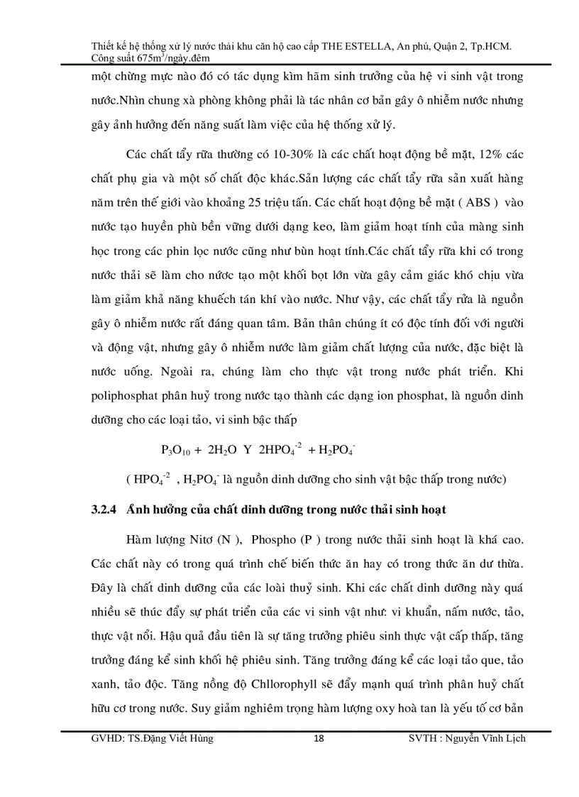 image for page Thiết kế hệ thống xử lý nước thải khu căn hộ cao cấp THE ESTELLA An phú Quận 2 Tp HCM Công suất 675m3 ngày đêm