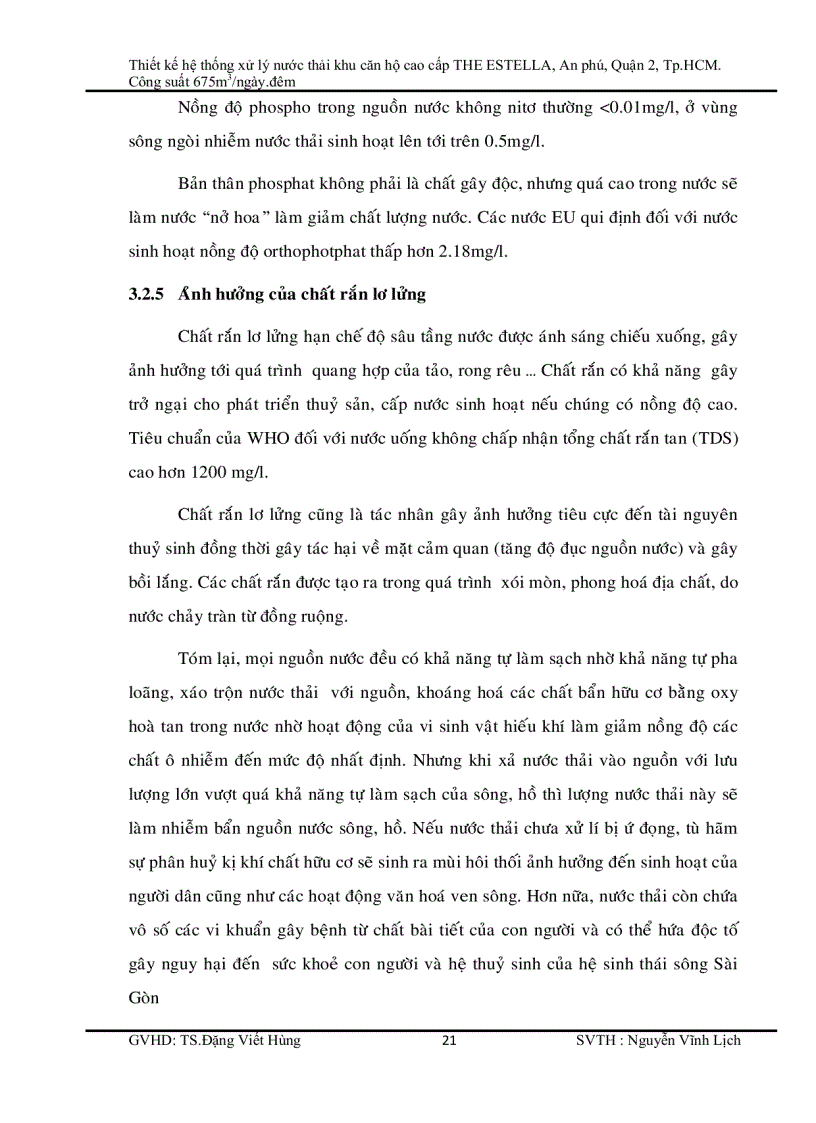 image for page Thiết kế hệ thống xử lý nước thải khu căn hộ cao cấp THE ESTELLA An phú Quận 2 Tp HCM Công suất 675m3 ngày đêm