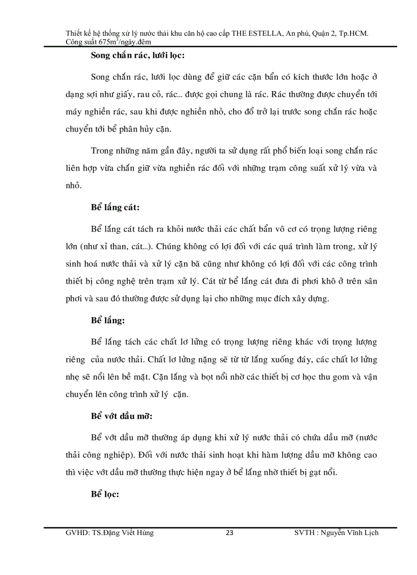 image for page Thiết kế hệ thống xử lý nước thải khu căn hộ cao cấp THE ESTELLA An phú Quận 2 Tp HCM Công suất 675m3 ngày đêm