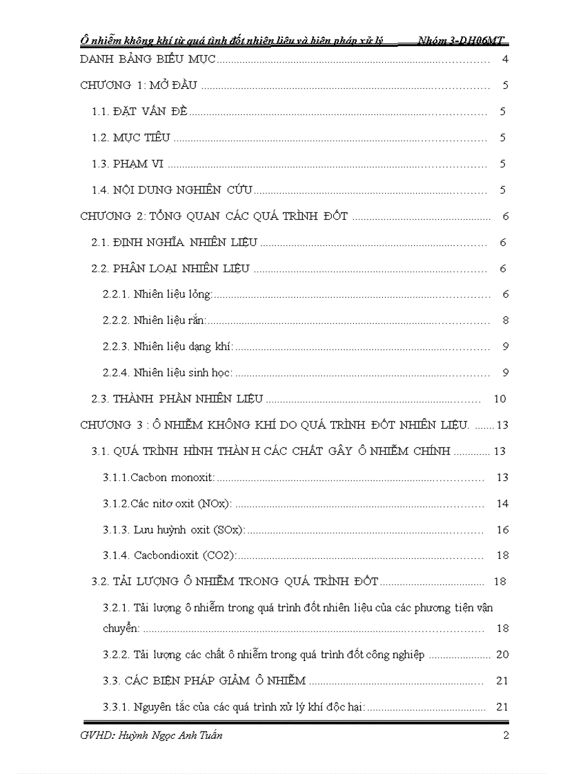 image for page Ônhiễm không khí từ quá trình đốt nhiên liệu và biện pháp xử lí
